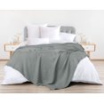 thumbnail image 2 of Manta Utopia Bedding de algodón con forma de gofre, 300 g/m², color gris frío, 90 cm, 2 of 8