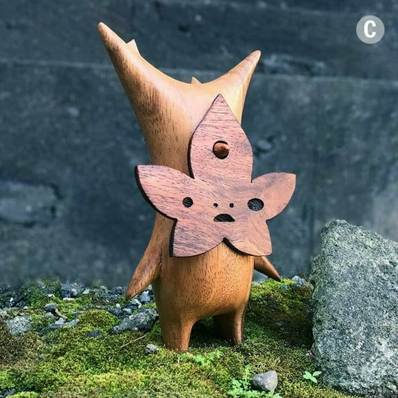 Wooden Korok Statue Handicraft Decoration Game Lovers Zelda Breath of The Wild