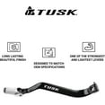 Tusk Folding Shift Lever +10mm Black/Silver Tip for Kawasaki KLR650
