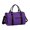 Purple and Black Checkered Pattern, variant on Blue and White Checkered Pattern Gym Bag with Shoe Compartment, Weekender Bag with Wet Pocket and Trolley Sleeve, Water Resistant Gifts Ideas for Gym Travel Weekend,17.3 X 11.8 X 7.5 Inches
