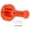 Bright Orange, variant on BOKYAN Space Aluminum Towel Hook Retro Bathroom Heavy Duty Wall Coat Hanger for Kitchen Balcony Cloakroom Bright Orange, 1 Pack, 2.09 inches / 5.3 cm, Rust Resistant