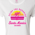 thumbnail image 4 of Inktastic Summer Enjoy the Sunshine Santa Monica California in Pink Women's T-Shirt, 4 of 5