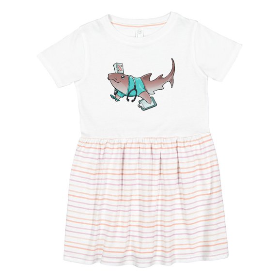 Inktastic Nurse Shark Girls Toddler Dress