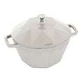 thumbnail image 1 of STAUB La Cocotte 2.8 L Cast Iron Diamond Cocotte, White Truffle, 1 of 5
