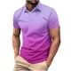 thumbnail image 1 of Camisas de Manga Larga para Hombres Impresos Girar Hacia Abajo Botones de Cuello Lateral Dividido, Casual Blusa de Manga Corta, 1 of 6