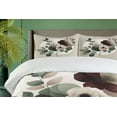 thumbnail image 6 of Ambesonne Monstera Duvet Cover Set, Boho Minimalist Floral, King, Pale Sage Green Blush, 6 of 6