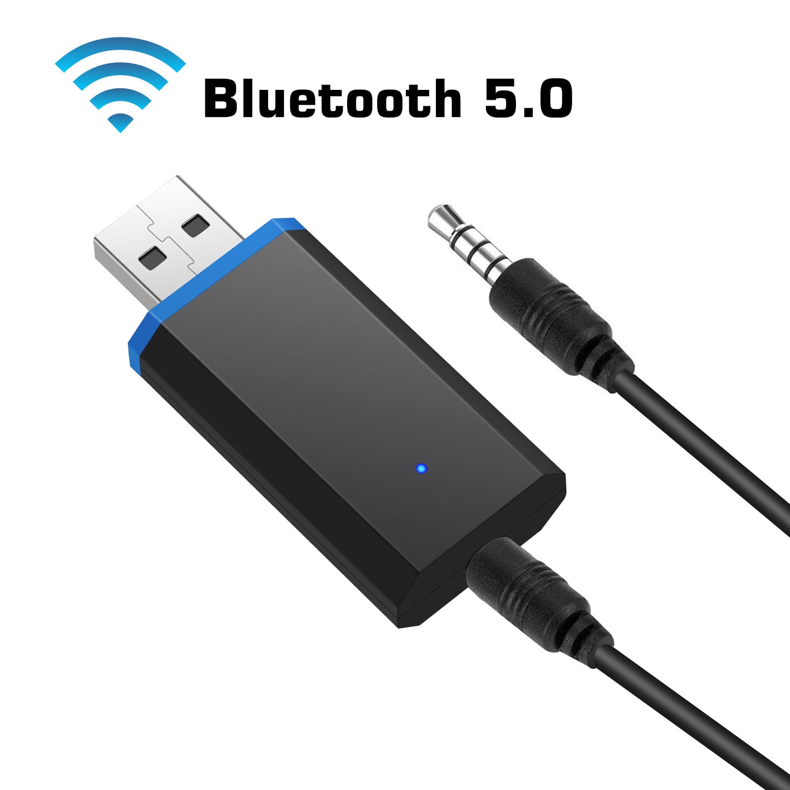YETOR - Transmisor Bluetooth para TV PC, audio estéreo portátil de 0.138  in, transmisor de audio inalámbrico Bluetooth 5.2 para TV, PC, MP3/MP4.