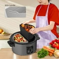 thumbnail image 2 of Silicone Slow Cooker Liners Compatible With Crock Pot 6-8 QT,Slow Divider Allows Cooking Two Different Meals At Once Time, Reusable Insert, Dishwasher Safe, BPA Free., 2 of 5