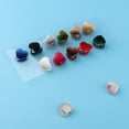 thumbnail image 1 of 12x Mujeres Color Mezclado Flor Broches Pin Set Musulmán Headwear DIY - Heart Corazón Salvador Broche de moda, 1 of 10