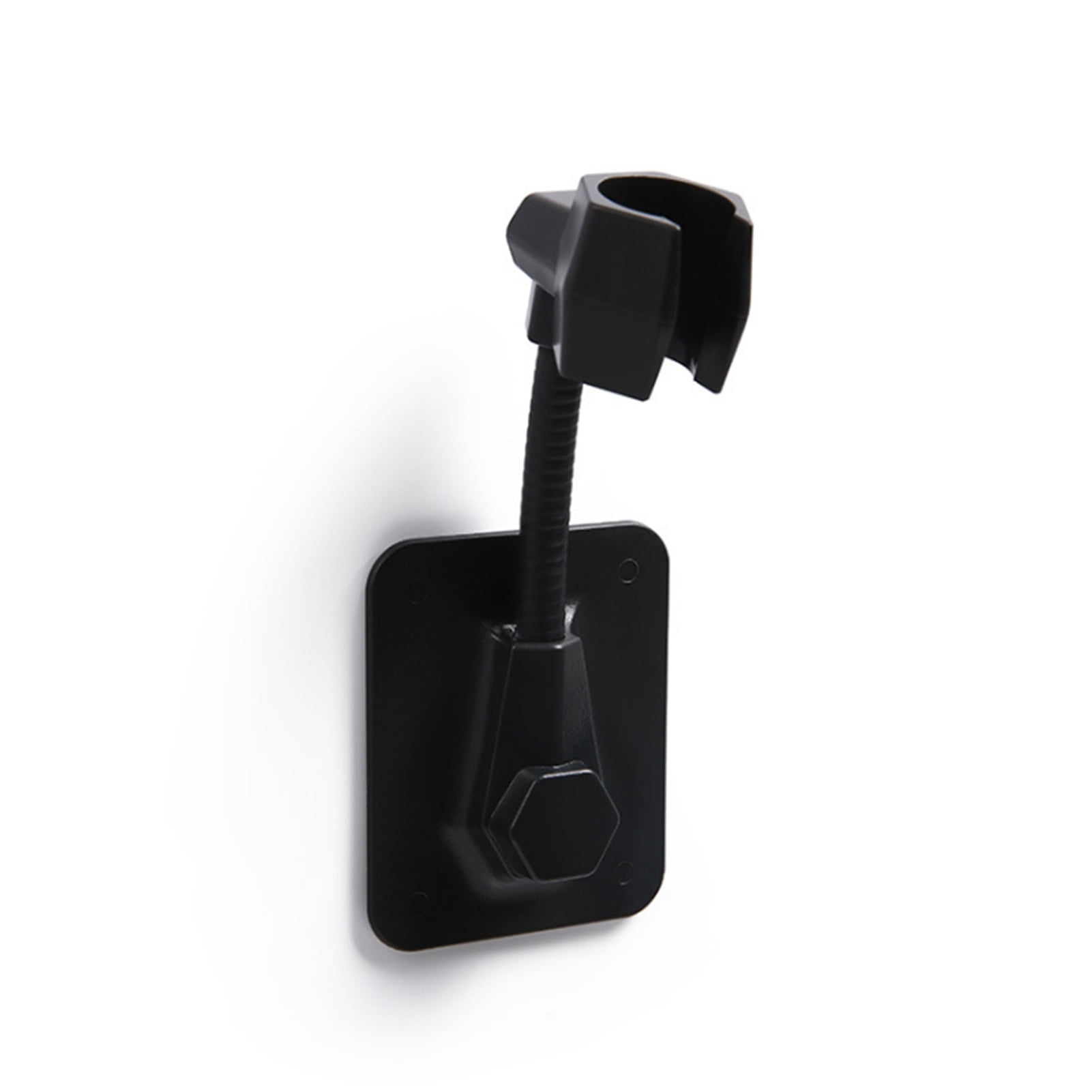 Tomfoto Shower Head Holder 360° Rotating Hose Base Adjustable Bracket Punch-free Bathroom Accessory