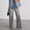 *Gray, variant on ClodeEU Women's High Waisted Straight Leg Jeans With Pockets,Trendy Long Denim Pants Blue,Womens Plus L