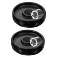 thumbnail image 1 of QJUHUNG 2pcs Jack Wheel Replacement Jack Wheels Horizontal Trolley Floor Jacks Wheels for Offering Superior Durability and Smooth Mobility (Fit for 2 Ton Jack  Jack Is not Included), 1 of 6