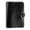 Black, variant on PEGAI Leather Journal Notebook Cover - Refillable Travel Notebook | Leather Bound Notebook Journal for Writing | DuPage Mahogany, Pocket | Unlined