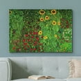 thumbnail image 2 of wall26 Canvas Print Wall Art Farm Garden with Sunflowers Gustav Klimt Classic Illustrations Fine Art Decorative Vintage Colorful Historic Multicolor Retro for Living Room, Bedroom, Office - 16"x, 2 of 5
