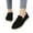 Black, variant on Viluyesy Womens Suede Loafer, Low Vamp Comfort Slip-on Fashion Flat Sneaker Beige US5.5