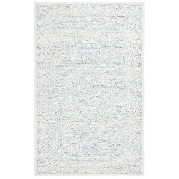 SAFAVIEH Ebony Aaron Floral Area Rug, Blue/Ivory, 5' x 8'