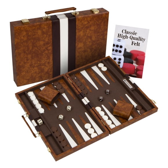 Funda clásica para juego de mesa Get The Games Out, set de backgammon