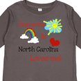 thumbnail image 4 of Inktastic Someone in North Carolina Loves Me Boys or Girls Long Sleeve Toddler T-Shirt, 4 of 5