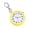 Yellow, variant on Portable Anti Shock Digital Keychain Timepiece For Outdoor Enthusiasts Seniors Travelers Lightweight Wearable Accessory