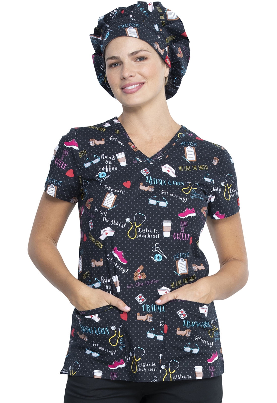 Dickies Women Scrubs Hats, Bouffant 