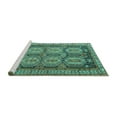 thumbnail image 2 of Ahgly Company Machine Washable Indoor Rectangle Persian Turquoise Blue Traditional Area Rugs, 8' x 12', 2 of 4