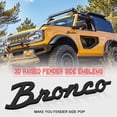 thumbnail image 2 of Fender Side Emblem, Decal Emblems Compatible for Ford Bronco 2021 2022 Truck Letter, 3D letterings Preset with 3-M Adhesive Tape Accessories - Matte Black, 2 of 3