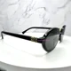 thumbnail image 5 of MIU MIU Sunglasses MU 04ZS 1AB5S0 Black Oval Round Gold Logo Italy Authentic, 5 of 6