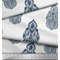 thumbnail image 3 of Soimoi Japan Crepe Satin Fabric Floral & Paisley Block Printed Craft Fabric by The Yard 42 Inch Wide, 3 of 3