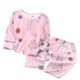 thumbnail image 1 of Odeerbi 1-12 Años Niñas Pijamas de Algodón de Verano Camisetas de Manga Larga Pantalones Suaves Estampados Ropa de Dormir Conjunto de Dos Piezas, 1 of 3