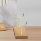 thumbnail image 1 of Jewelry display stand, double fork bracket, metal rolling cart, elegant pendant ornament, foldable portable stand, metal frame, for office decor,topliu, 1 of 8