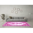 thumbnail image 3 of Ahgly Company Indoor Square Animal Pink Traditional Area Rugs, 6' Square, 3 of 4