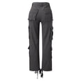 thumbnail image 5 of Women Jeans Wide Leg Straight Demin Cargo Pants Casual Trousers With Pocket Straight Women New Wash Jean Women plus Jean Pants for Women Ripped Woman High Waist Pants Denim Pants Denim Boot Cut Long, 5 of 7