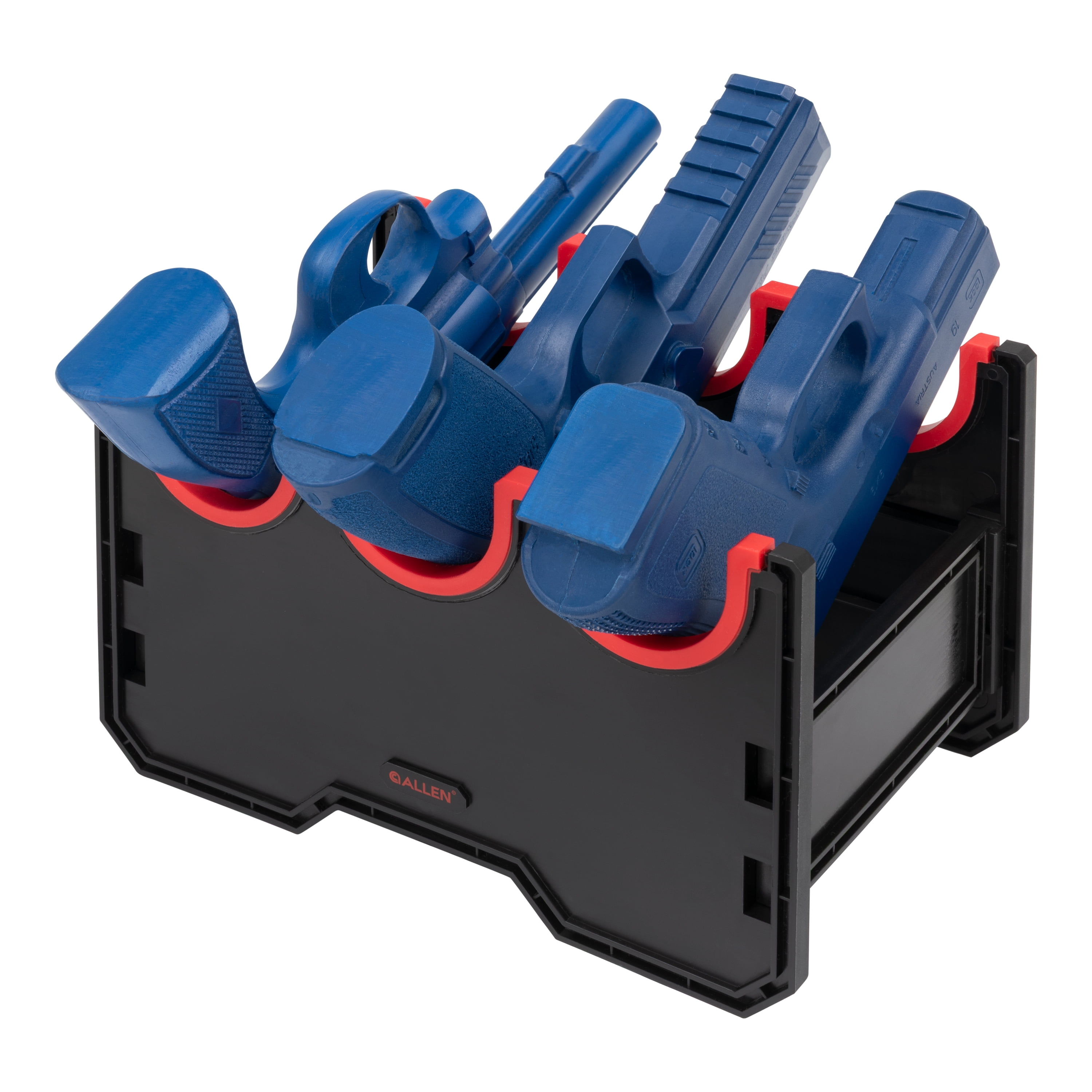 Allen Company Handgun Storage Rack, Holds 3 Handguns, Plastic Organizer