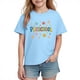 thumbnail image 4 of Blusas y camisas de manga corta con cuello redondo para niños y niñas, camisetas gráficas de manga corta, blusas con estampados bonitos para la temporada escolar., 4 of 8