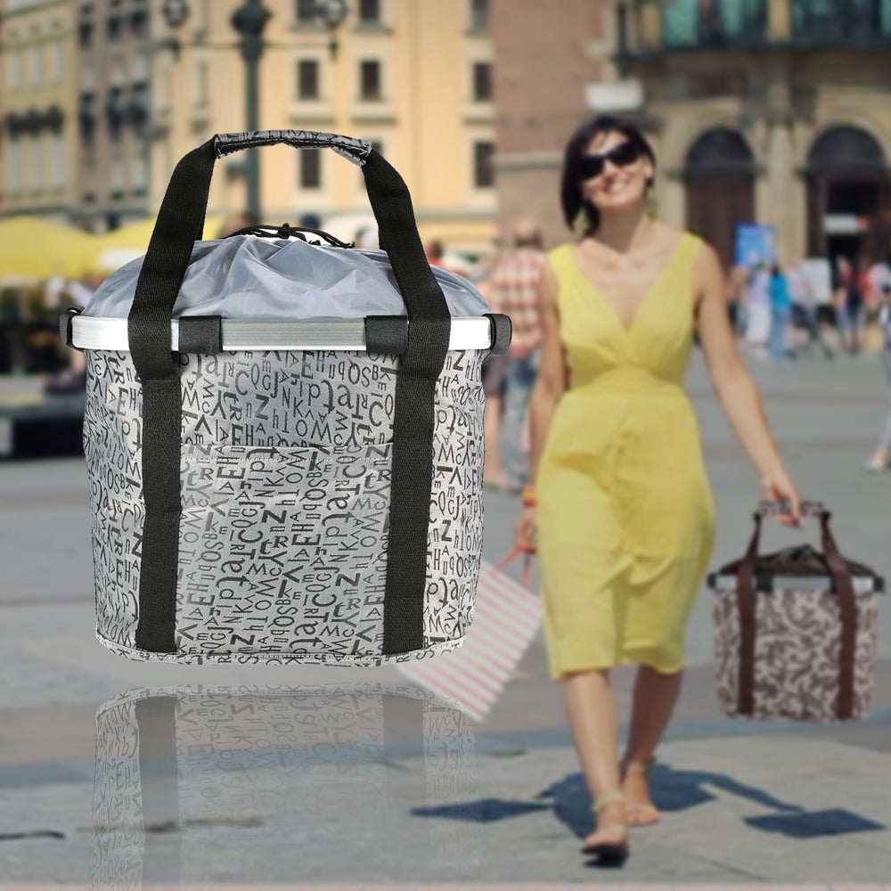 Alloy Bike Detachable Basket  Front Pet Carrier  Front Bag Aluminum Alloy Frame Pet Basket