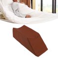 thumbnail image 1 of Leg Rest Pillow, Foam Wedge for Sleeping Reading Relaxing, Memory Foam Leg Wedge Pillow Ankle Pillow Foam Leg Elevating Pillow for Foot Ankle Knee Pain and Ankle Support Brown, 1 of 7