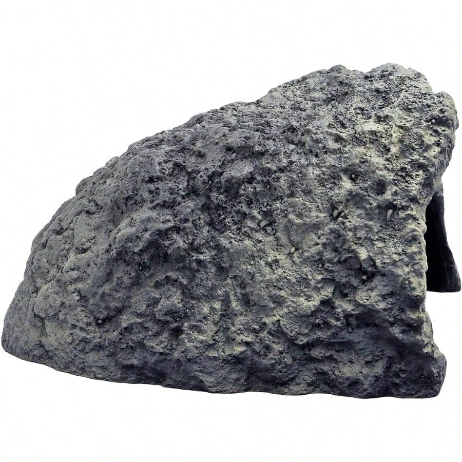Rock Cave Habitat Hidden for Reptile and Amphibians.Terrarium & Aquarium Decor, Reptile hideout Hide Cave,Perfect for Bearded Dragons,Lizards,Snakes,Turtles,Geckos,Tortoises,Small Animals -Large Size
