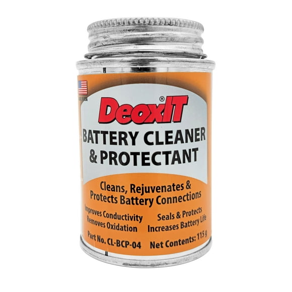 Caig DeoxIT Battery Cleaner & Protectant with Brush Lid, 118 g (CL-BCP-04)