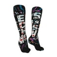 thumbnail image 3 of Pofeuu Geometric Sports Energetic Burst Print Stockings, Adult Running Hiking Socks for Youth and Adult-One Size, 3 of 8