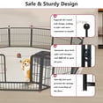 thumbnail image 3 of Jhsomdr Dog Playpen Outdoor 24 inch Height 20 Panels Metal Dog Fence Indoor Puppy Pen for Medium Small Dogs, 3 of 8