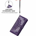 thumbnail image 2 of SaniMore for Samsung Galaxy S23 Ultra 6.8" 2023 Wallet Case with Embossed Mandala PU Leather Flip Protection Wrist Strap Credit Card Holder Pocket Kickstand Shockproof Shell For S23 Ultra,Purple, 2 of 9