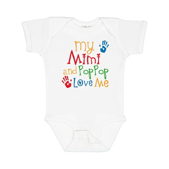 Inktastic Mimi and Poppop Love Me Boys or Girls Baby Bodysuit