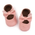 thumbnail image 4 of XIMIN Baby Girls Mary Jane Flats Sparkly Bowknot Princess Dress Crib Lightweight Shoes Non-Slip for Toddler First Walkers Footwear (6-12 Months, Pink), 4 of 7