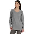 thumbnail image 1 of Inkmeso Solid Raglan Full Sleeve T-shirt For Women Scoop Neck Baseball Tee Casual Tops, 1 of 7