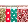 thumbnail image 2 of Christmas Holiday Designer Poly Mailers 10x13 : Candy Cane, Reindeer Deer Elk, Christmas Stars and Christmas Tree; Printed Self Sealing Shipping Poly Envelopes, 2 of 4