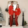 thumbnail image 4 of ZEFORTEX Christmas Reindeer Pattern Matching Pajamas - Holiday Long-Sleeved Set (Red Version), 4 of 9