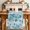 Teal Blue, variant on Pink Flowers Table Runner 72 Inches, Spring Botanical Budding Floral Branches Bed Runner Dresser Scarves Tabletop for Indoor Outdoor Parties/Ceremony/Banquet, 18" x 72"