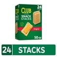 Club Crackers Snack Stacks 2.08 oz (24 Pack), With Olive White Bowl By OMA