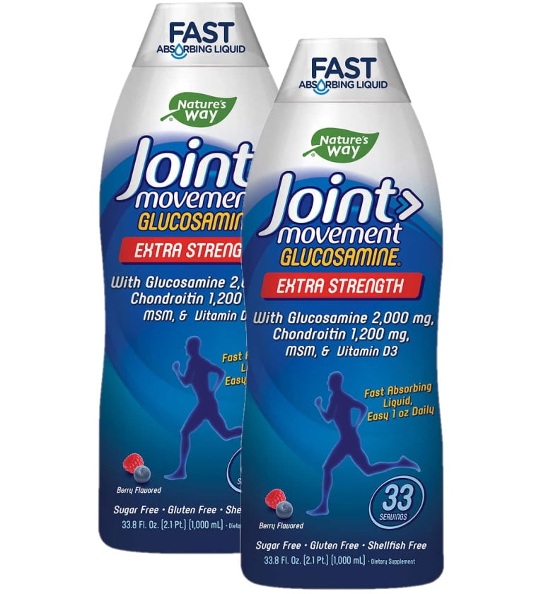 2 Pack Nature's Way Joint Movement Glucosamine Extra Strength, 33.8