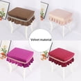 thumbnail image 5 of Velvet Stool Cover Dust Cover Rectange Piano Stools Slipcovers Cushion Cover -green-40x60cm, 5 of 5